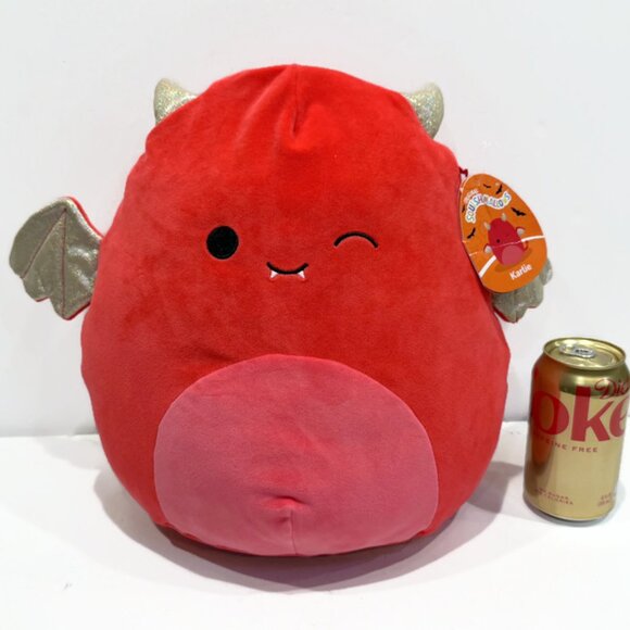 Squishmallows - Karlie the Devil Bat, 12 Inch, Hot Pink, Metallic Highlights - Picture 7 of 10